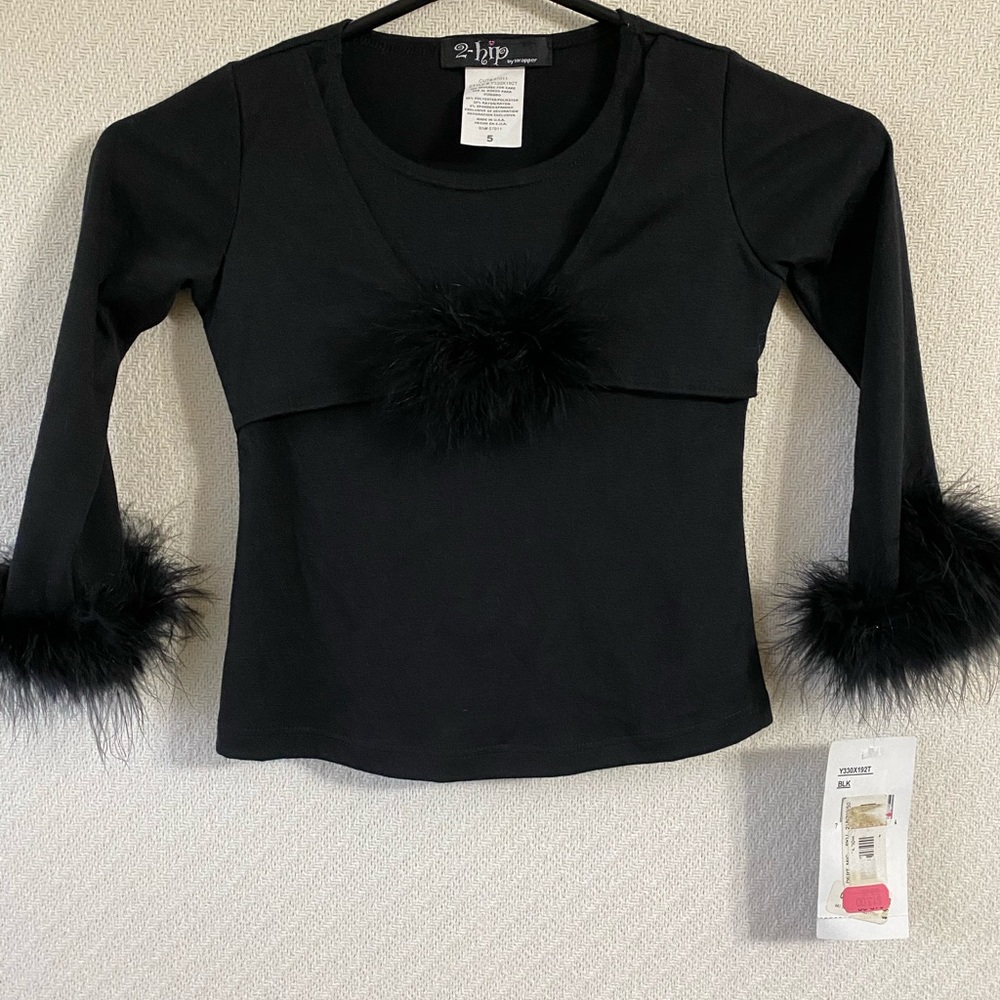 2-Hip by Wrapper Black Dress T-Shirt -Girl 5